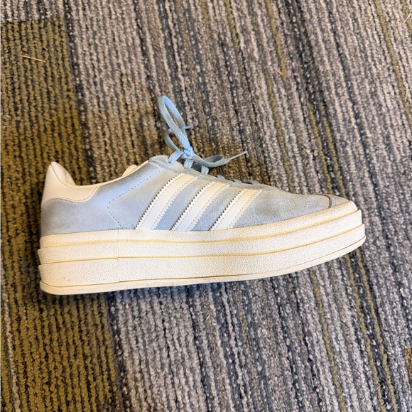 Sky Blue Adidas Gazelle Platform Sneakers - Picture 4 of 4